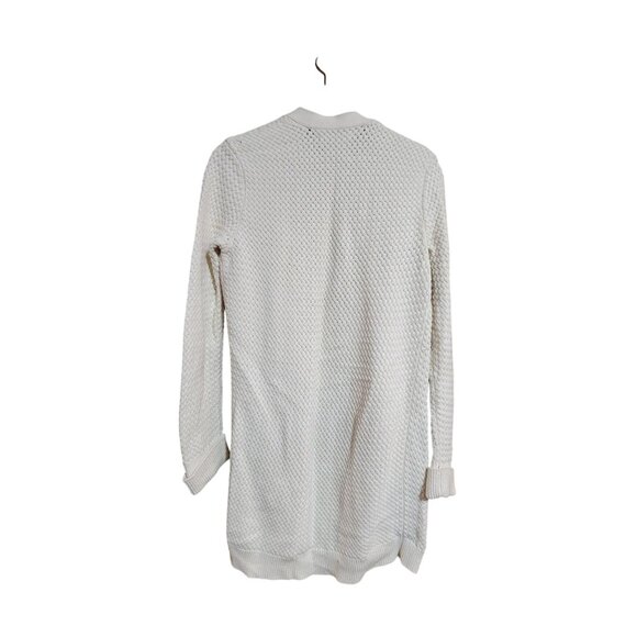 Abercrombie & Fitch Womens Textured Open Front Cardigan Sweater With Pockets Sma - Picture 2 of 3